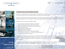 Tablet Screenshot of floatingcranebarge.com